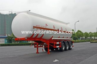Gooseneck Type Oil Tank Trailer 3x13T Fuwa Axle 28600L For Petroleum / Gasoline
